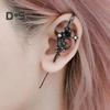 1 paio di aghi per le orecchie Myth of The Moon Punk Rock Dark Style orecchini piercing individuali Star Moon Ear Cuffs Club Party Jewelry
