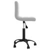 Office Chair Swivel Light Grey Velvet