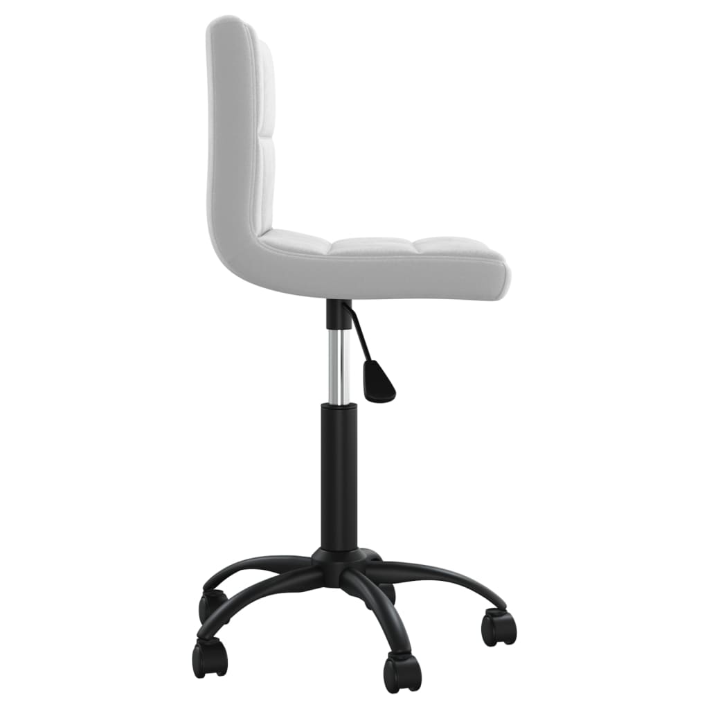Office Chair Swivel Light Grey Velvet