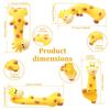 4 Pcs Mini Giraffe Computer Monitor Decor Giraffe Car Dashboard Ornament Resin Giraffe Computer Monitor Decor for Cars Computers