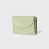 CRINKLE HALFMOON MINI WALLET - PISTACHIO
