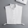 Elegant Fake Collar Stand Detachable Shirt Front Ties False Collar for Women Blouse Sweater Lapel Top Clothing Accessories