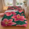 3pcs Floral Pattern Bedding Set, Breathable And Soft, Suitable for All Seasons Machine Washable, Suitable for Bedroom Decoration,yy250822193