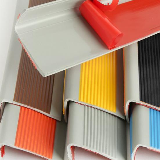 Self-Adhesive Stair Edge Protector Non-Slip Waterproof Stair Edge Stripe Indoor Outdoor Stair PVC Anti-slip Strip