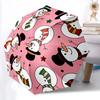 1pc Snowmen Pattern Automatic Folding Umbrella - 8-Rib Automatic Open/Close, Large Canopy Birthday Festival Gift Yy251217095