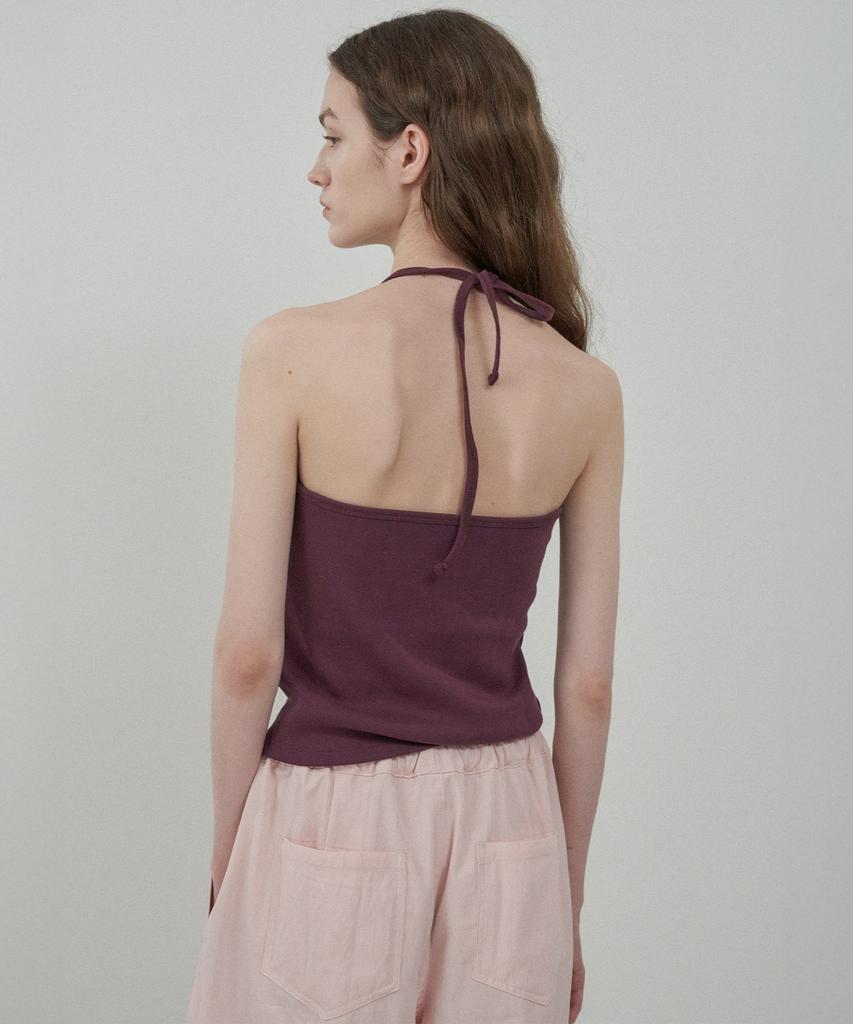 MOTT Halter Sleeveless - Burgundy