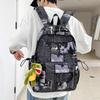 Schoolbag Hong Kong Style College Student Schoolbag Male Korean Version College Style Simple Large-capacity Backpack Female Harajuku Junior High
