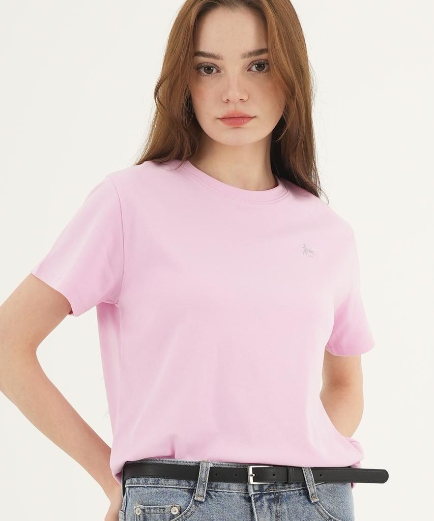 THE-ABON Women'S Fishman Crop T-Shirt Pink