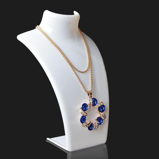Présentoir de colliers en acrylique, Mannequin exquis, polyvalent, Compact, présentoir de bijoux pour la maison