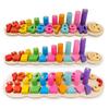 Children Wooden Montessori Pairing Toys Learn To Count Numbers Matching Digital Shape Match Early Education Teaching Math Toys