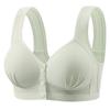 Large Front Open Button Non-magnetic and Steel Ring Thin Breathable Bra, Comfortable and Beautiful Back, Gathered Side Fold Underwear for Women