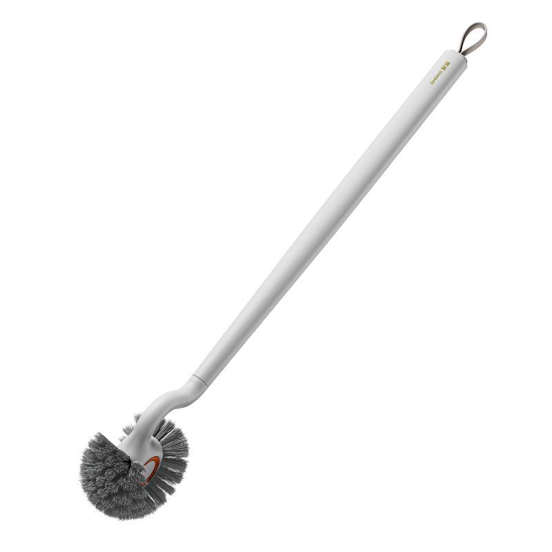 Wall-Mounted Toilet Brush with Stiff Bristles - No Dead Corners, Essential for Bathroom Cleaning