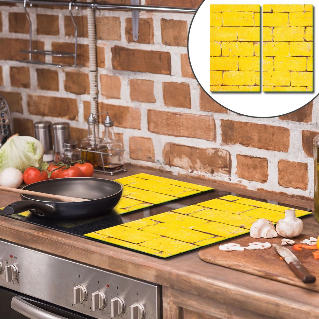 Glass Cutting Board 2X 30X52 Bricks