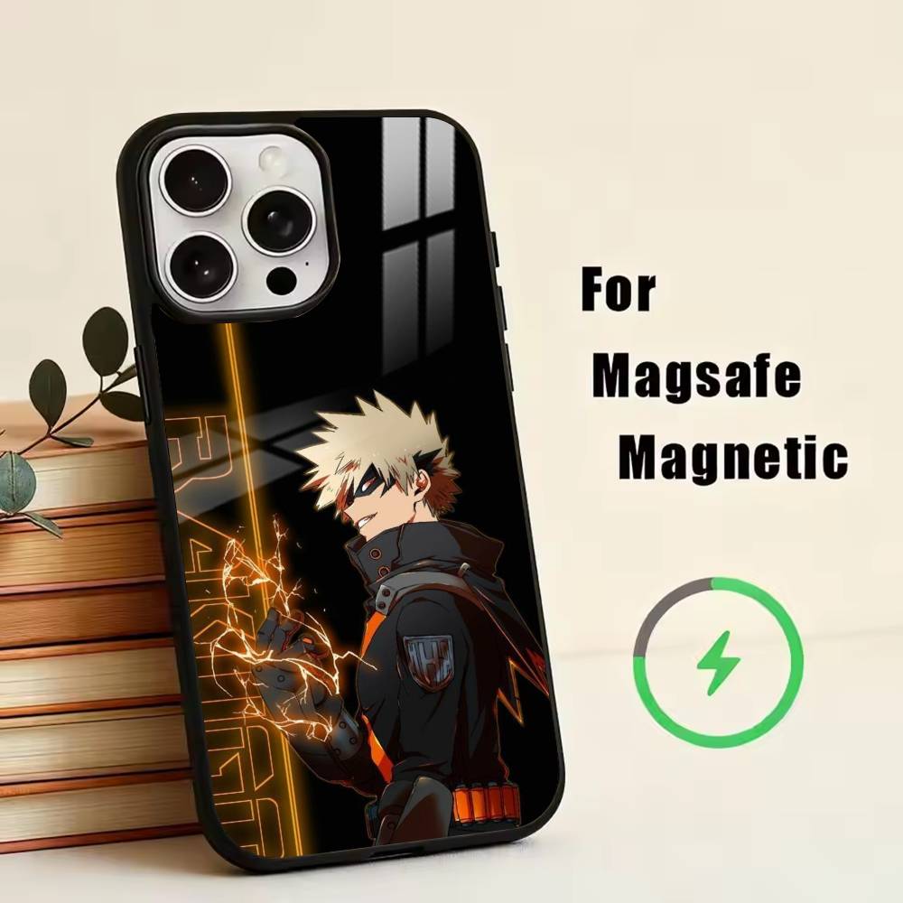 Hero Academia KK-Katsuki Phone Case For iPhone17,16,15,14,13,12,11 Plus,Pro Magnetic with Magsafe Wireless Charging