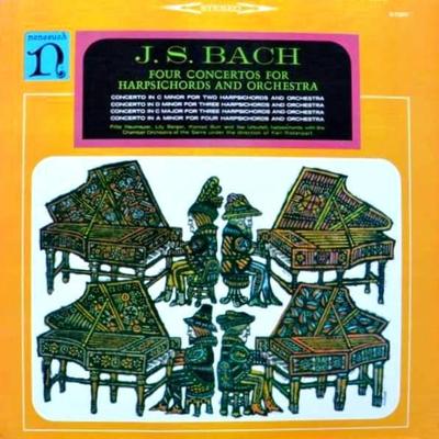 Płyta LP JOHANN SEBASTIAN BACH - Cztery Koncerty na Klawesyny i H71019 Nonesuch 1964 US Klasyczna Używana