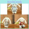 Plush Bunny Keychain With Movable Joints For Kids And Collectors