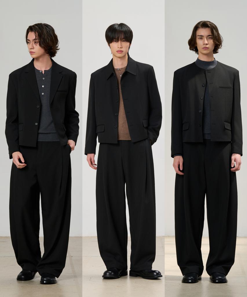 Ensemble Modulaire Hyoji Crop (F01-Noir)