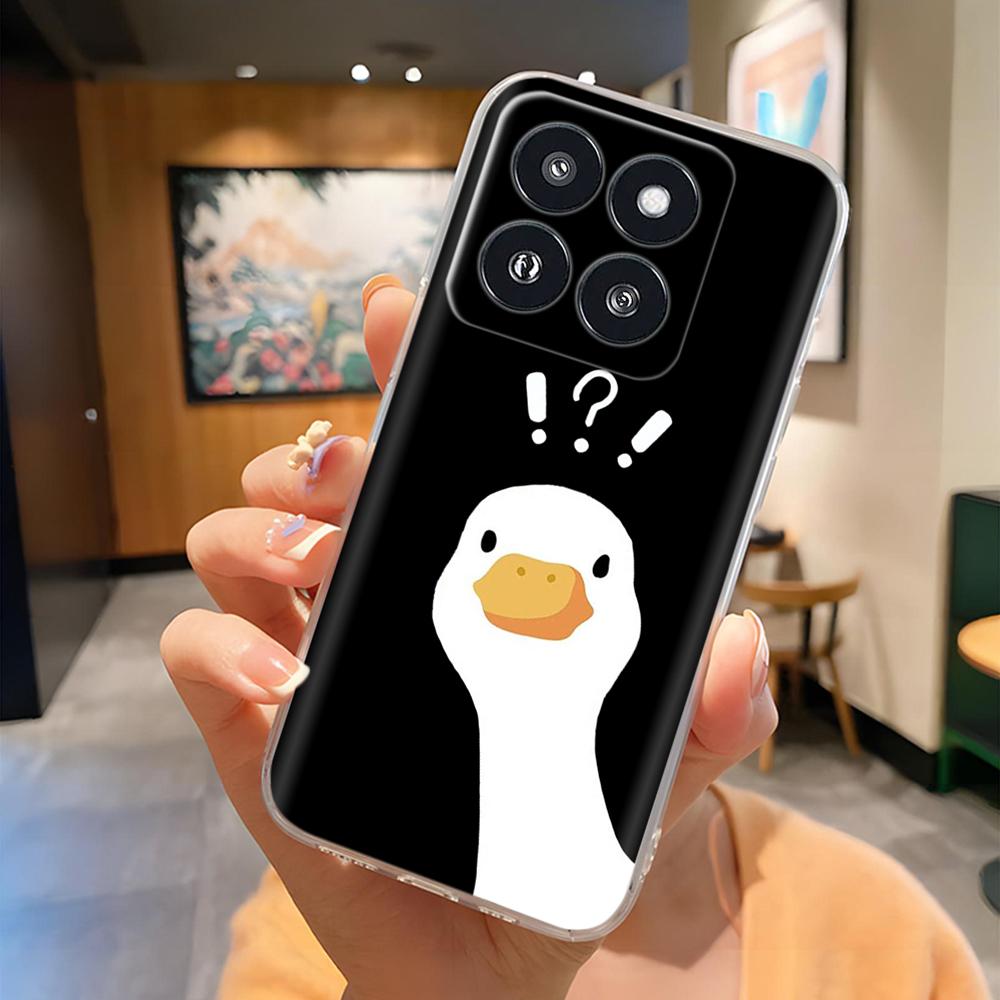 Für Xiaomi 14 Pro Hülle Klar Kreative Weiche Silikon Handyhüllen Für Xiaomi 14 Mi 14 Mi14 Rückseite Für Xiaomi Mi14 Pro Hüllen
