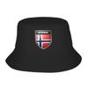 Chapeau seau de plage Fière de la Norvège Drapeau de la Norvège Femmes Unisexe Unisexe Été Pêcheur Casquette Unisexe