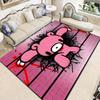 G Gloomy Bear Cartoon Character Print Area Rug Non‑Slip Soft Floor Carpet Bedroom Living Room Present Indoor Home Lounge Decor