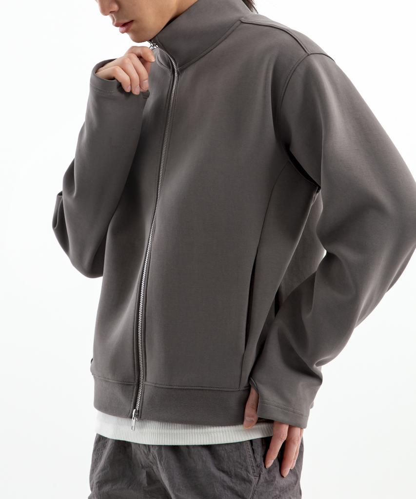 Brenson [Air Cell] Neo Cozy Fingerhole Crop Full Zip-Up (4 Colors)