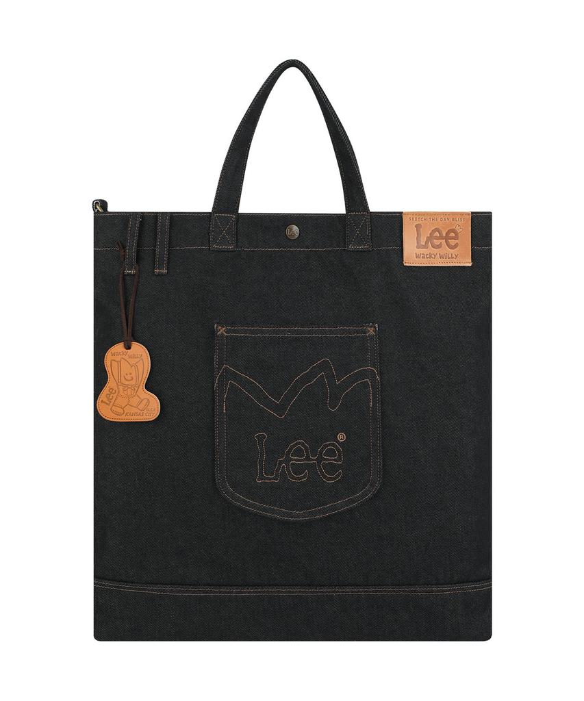 Wacky Willy [Wacky Willy X Lee] Denim Tote Bag Black