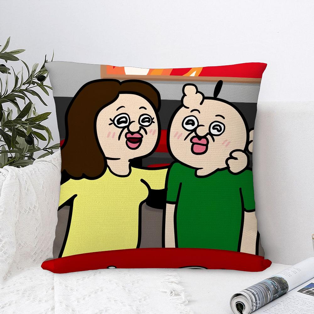 Bbangbbangs Tagebuch Cartoon Kissenbezug Sofa Dekorativ Zuhause Doppelseitiger Druck Plüsch Überwurf Kissenbezüge Kissen Dekor Bezug