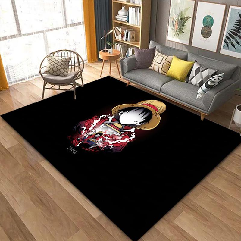 One Piece Samurai Carpet Rug for Living Room Bedroom Home Sofa Decoration,Kids play Non-slip Floor Mat