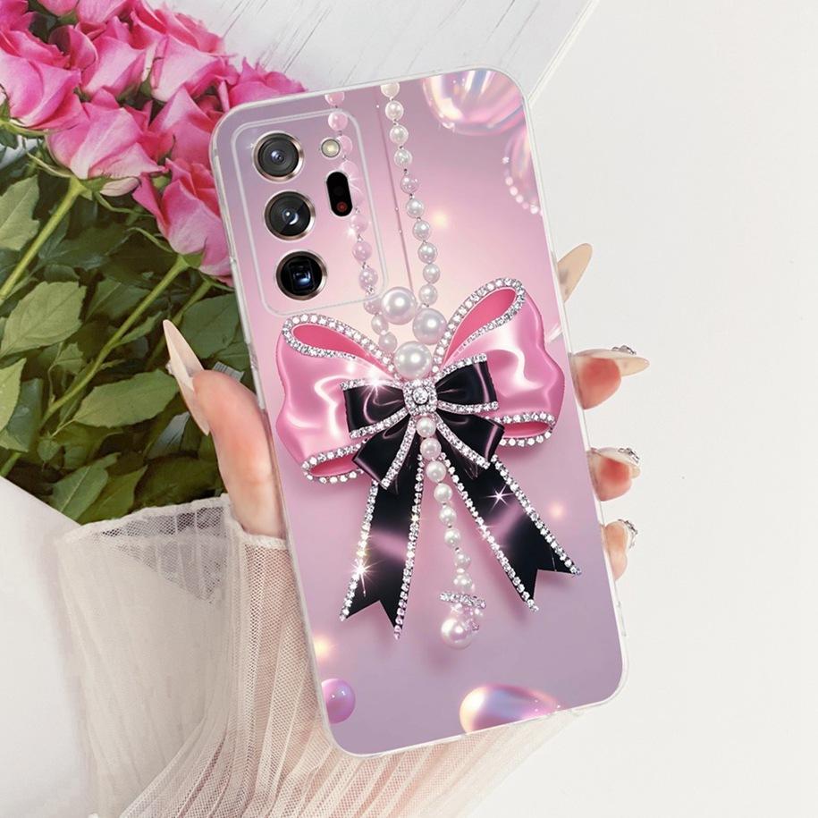 Case For Samsung Galaxy Note 20 Ultra Cover Popular Flower Soft Silicone Coque Slim TPU Bumper For Samsung Note 20 Note20 Fundas