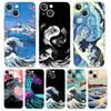Luxus Handyhülle Für iPhone 15 14 13 12 11 Pro Max XS X XR 7 8 Plus Klare Stoßfeste Hülle Goldene Große Welle von Kanagawa Surfen