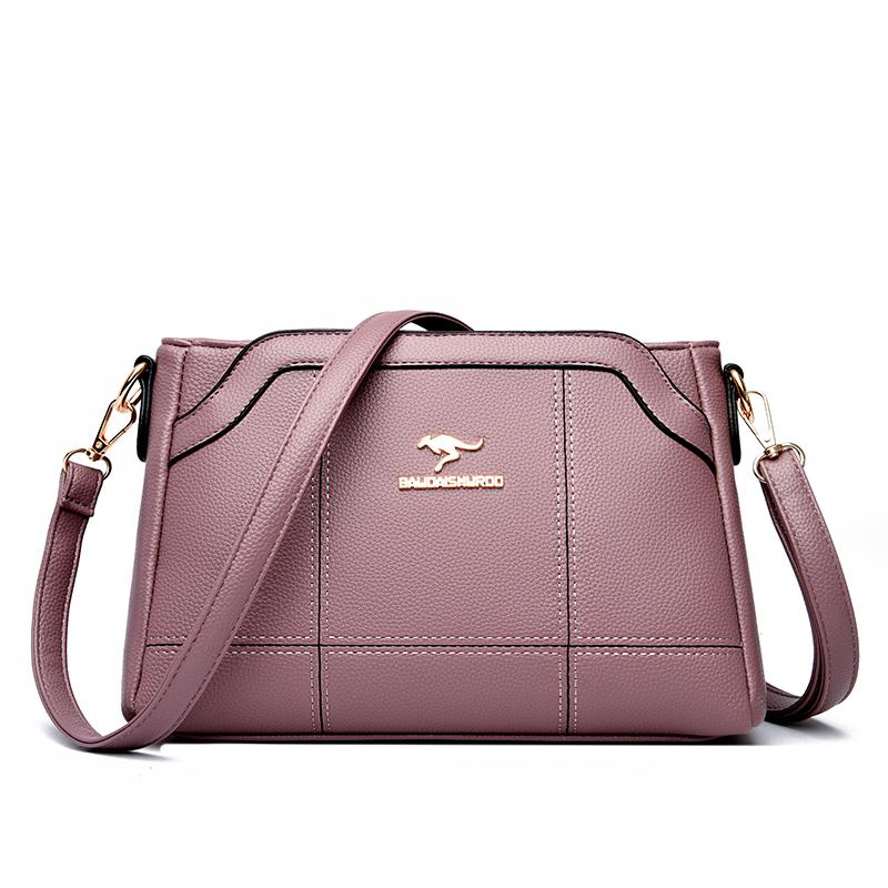 Soft Genuine Leather Shoulder Bag for Women Crossbody Bags Casual Women's Handbags Messenger Bag