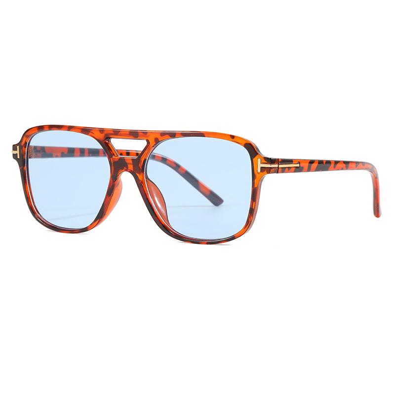 9pcs/4pcs Double Bridge Sun Eyeglasses Oversize Candy Color Goggles Women Classic Stylish Oval Shape Pilot Sunglasses UV400 Oculos Glasses De Sol