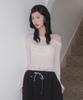 FAKIII Dream Girl Crystal Long Sleeve T-Shirt_Cream