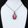 Thulite Gemstone Pendant Copper Wire Wrapped Pendant Antique Pendant Thulite Jewelry Handmade Pendant Copper Wire Wrap Jewelry Gift For Mom