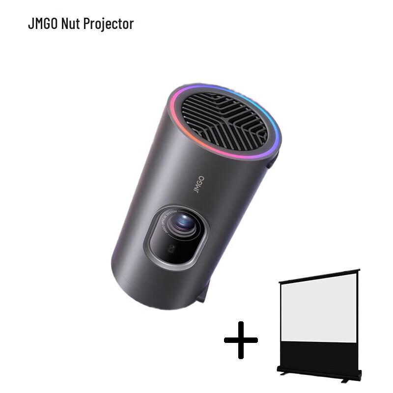 JMGO P5X Portable 1080P DLP Projector with 60-inch Screen