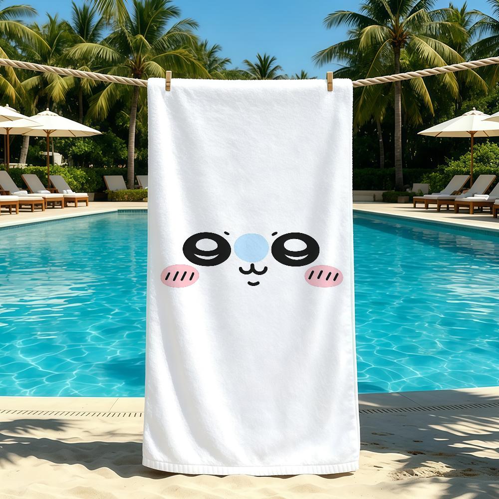 Meme Cute Cartoon C-Chiikawa-ES Towel For Outdoor Camping Beach Towel Super Absorbent Quick-Drying Summer Towel