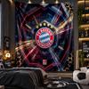 Nástěnná tapiserie s potiskem Bayern Mnichov, látka do obývacího pokoje, ložnice, domácí dekorace