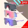 3PCS The Latest Trend of Large Frame Glasses with Fashionable and Color DesignUnisex Design Suitable for Various Scenarios