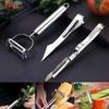 1/3Pcs Stainless Steel Vegetable Peeler Set Multifunctional Fruit Slicer Cutter Tools Potato Carrot Grater Julienne Peeler