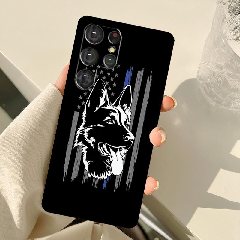 Cartoon Deutscher Schäferhund Hülle Für Samsung Galaxy S23 Ultra S21 S22 S24 S25 Ultra S9 S10 Plus S25 FE S20 FE Rückabdeckung