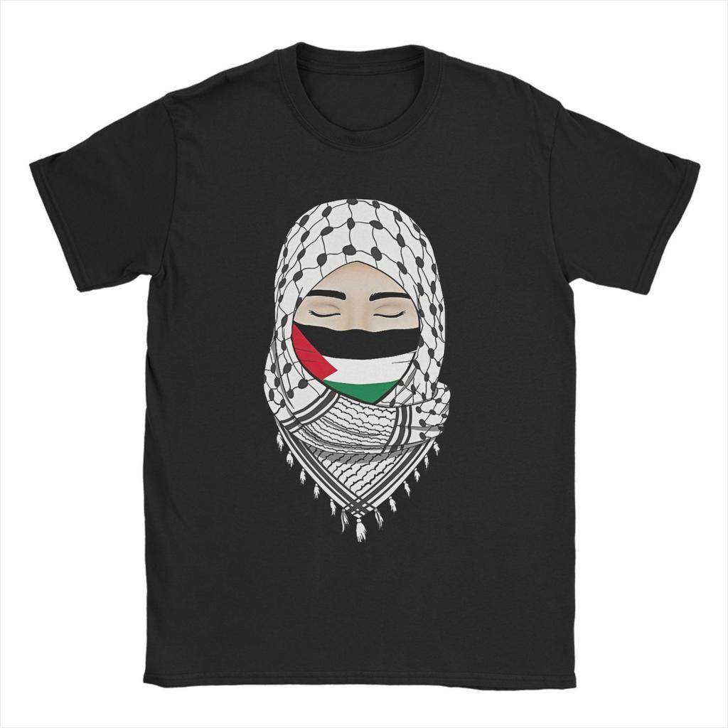 Palestine Gaza Palestinian Flag T Shirt Summer T Shirts Adult Cotton O-Neck 4XL 5XL 6XL Top Tees Short-Sleeved Awesome Tshirt