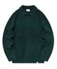 COVERNAT Velvet Cable Round Collar Knit Green