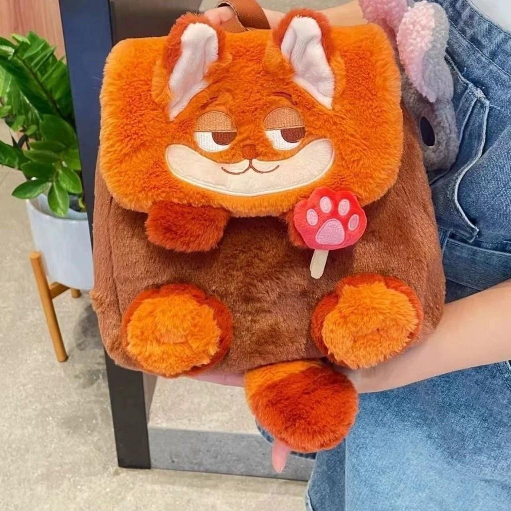 Zootopia Soft Plush Bunny Tote Bag With Flap Closure For Daily Use