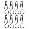 8 Pcs Antiskid Clamp Tent Fixed Clip Outdoor Camping Lights Hook Holder Durable