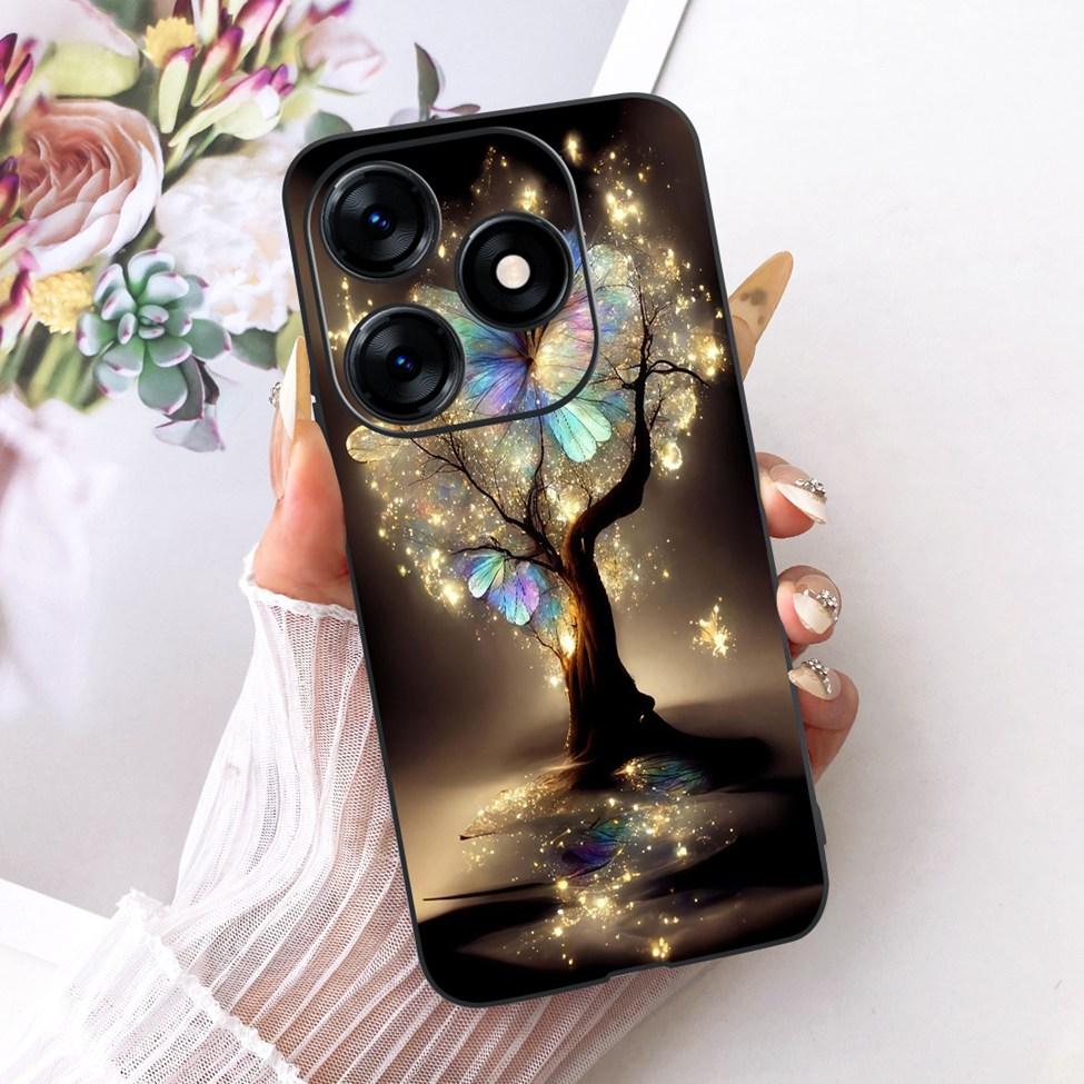 Case For Tecno Spark 10 Cover KI5q Cute Cat Fashion Butterfly Painted Casing For Techno Spark 10 Bumper