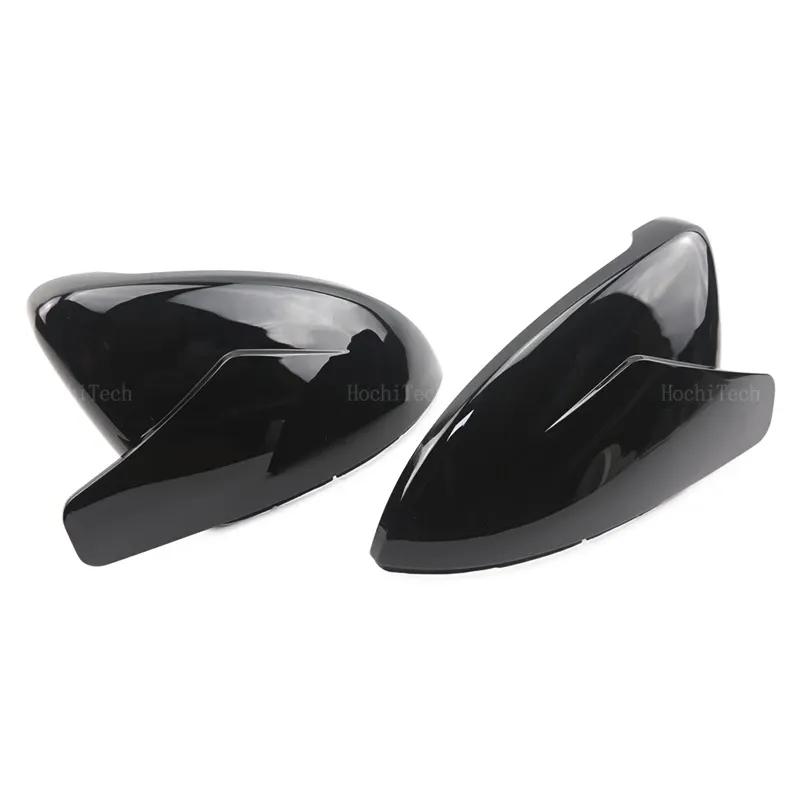 Bat Shape Style Glossy Black Rearview Side Mirror Cover Caps for Volkswagen VW Golf 7 MK7 MK7.5 GTI R GTE GTD 2013-