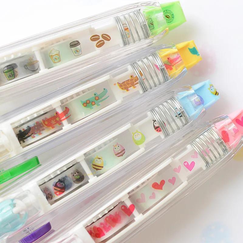 Non-Toxic Calendar Marker School Stationery Toys Press Correction Tape Multiple Styles Available Kawaii Scrapbooking Decoration Stickers