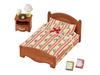 Sylvanian Families Furniture [Semi-Double Bed] Ka-512 ST Mark Certified, Ages 3 and Up, Toy Dollhouse, Sylvanian Families, Epoch