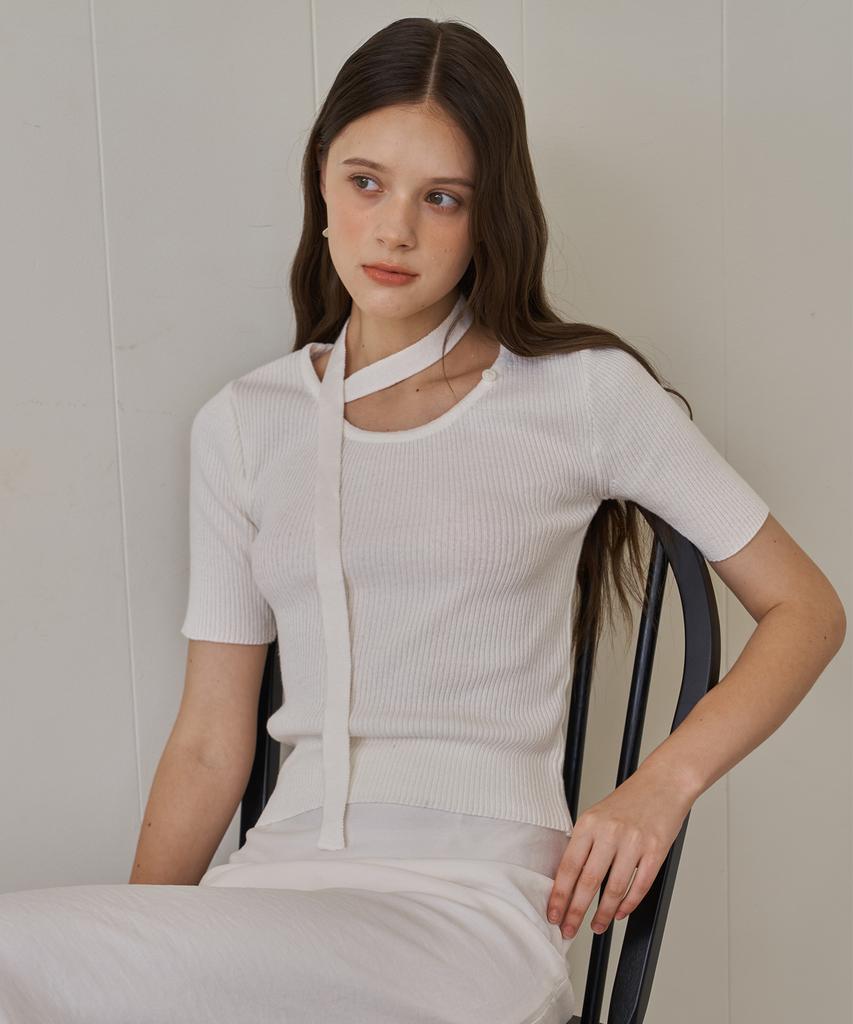 Peullobeu Tie Knit_Wh