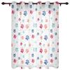Colour Dog Paw Print Style Thick Clackout Window Opening Curtains Living Room High Shading Curtain Home Decorative Items Blackout Drapes